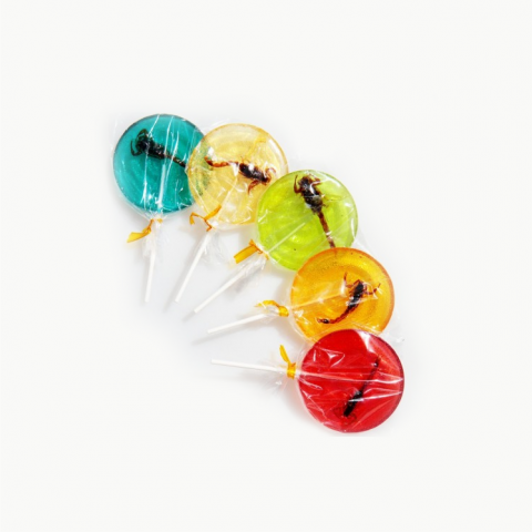 Assortiment de sucettes scorpions