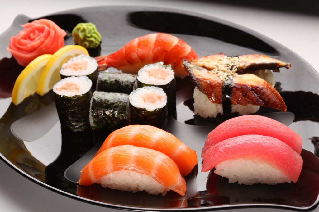 plat de sushi