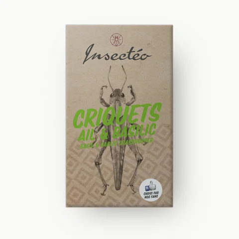 Criquets ail et basilic