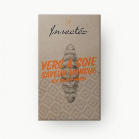 Vers à soie saveur mangue - INSECTÉO