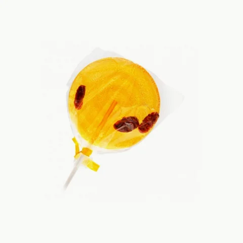 Sucette vers à soie orange