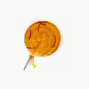 Sucette ver de farine orange