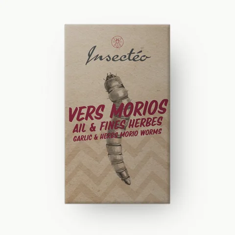 Vers géants morios Ail et fines herbes - INSECTÉO